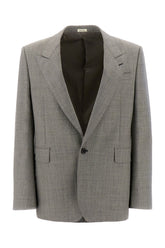 Grey wool blazer -  | High Quality Luxury Handbag Shop