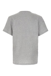 Mélange grey stretch cotton oversize t-shirt -  | High Quality Luxury Handbag Shop