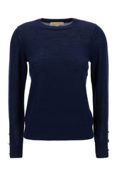 Midnight blue merino wool sweater -  | High Quality Luxury Handbag Shop