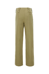 Olive green cotton pants -  | High Quality Luxury Handbag Shop