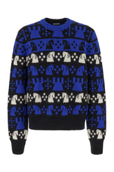 Embroidered wool blend sweater -  | High Quality Luxury Handbag Shop