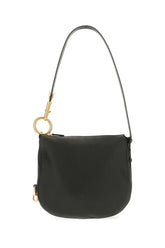 Black leather Knight small shoulder bag -  | High Quality Luxury Handbag Shop