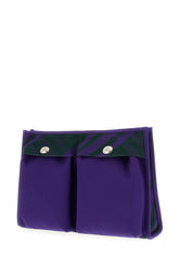 Printed canvas shopping clutch -  | High Quality Luxury Handbag Shop