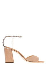 Powder pink suede sandals -  | High Quality Luxury Handbag Shop