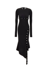 Black polyester blend dress -  | High Quality Luxury Handbag Shop