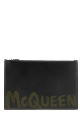 Black leather pouch -  | High Quality Luxury Handbag Shop