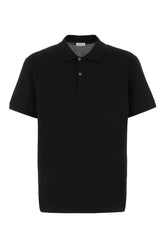 Black piquet polo shirt -  | High Quality Luxury Handbag Shop