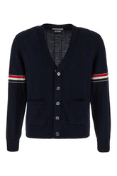 Midnight blue wool cardigan -  | High Quality Luxury Handbag Shop