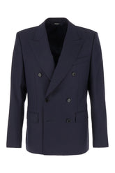 Midnight blue wool blazer -  | High Quality Luxury Handbag Shop