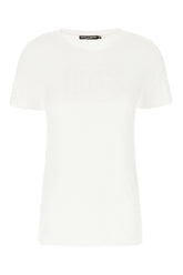 T-shirt in cotone bianco -  | High Quality Luxury Handbag Shop