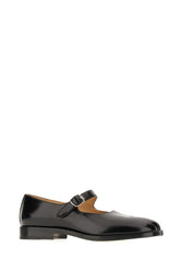 Black leather Mary Jane Tabi ballerinas -  | High Quality Luxury Handbag Shop