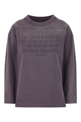 Plum cotton sweatshirt -  | High Quality Luxury Handbag Shop