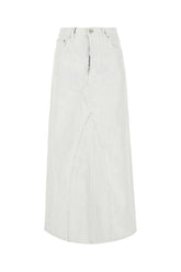 Gonna in denim bianco -  | High Quality Luxury Handbag Shop