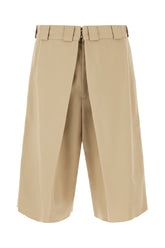Cappuccino polyester blend bermuda shorts -  | High Quality Luxury Handbag Shop