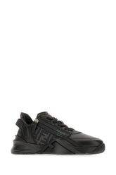 Two-tone leather and fabric Flow sneakers -  | High Quality Luxury Handbag Shop