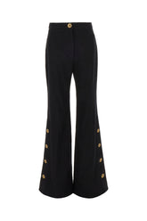 Black stretch cotton pants -  | High Quality Luxury Handbag Shop
