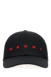 Black cotton baseball cap -  | High Quality Luxury Handbag Shop