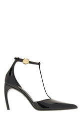 Black leather T-strap pumps -  | High Quality Luxury Handbag Shop