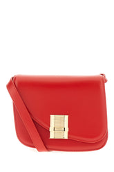 Red leather small Fiamma crossbody bag -  | High Quality Luxury Handbag Shop