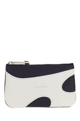 Navy blue leather card holder -  | High Quality Luxury Handbag Shop