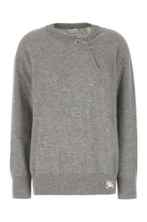 Maglione in cashmere grigio melangé -  | High Quality Luxury Handbag Shop