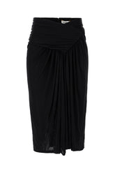 Gonna in viscosa nera -  | High Quality Luxury Handbag Shop