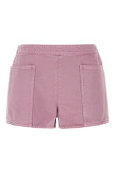 Mauve cotton shorts -  | High Quality Luxury Handbag Shop