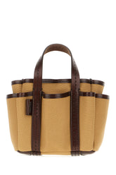 Biscuit canvas mini Giardiniera handbag -  | High Quality Luxury Handbag Shop