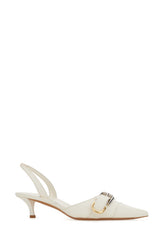 Chalk leather Voyou pumps -  | High Quality Luxury Handbag Shop