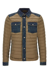 Khaki green nylon jacket -  | High Quality Luxury Handbag Shop