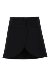 Black polyester blend mini skirt -  | High Quality Luxury Handbag Shop