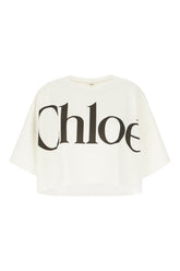 Ivory cotton oversize t-shirt -  | High Quality Luxury Handbag Shop