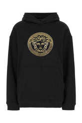 Black cotton oversize sweatshirt -  | High Quality Luxury Handbag Shop