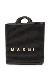 Two-tone raffia and leather Tropicalia shopping bag -  | High Quality Luxury Handbag Shop