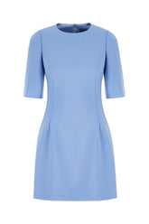 Light blue wool dress -  | High Quality Luxury Handbag Shop
