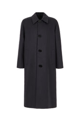Dark grey wool blend coat -  | High Quality Luxury Handbag Shop