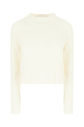 Ivory wool blend sweater -  | High Quality Luxury Handbag Shop
