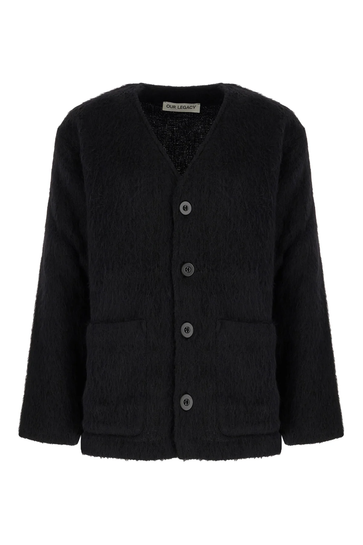 Black wool blend cardigan -  | High Quality Luxury Handbag Shop