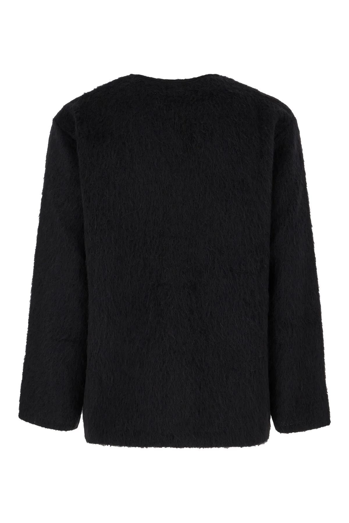 Black wool blend cardigan -  | High Quality Luxury Handbag Shop