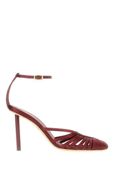 Burgundy fabric Ermelia pumps -  | High Quality Luxury Handbag Shop