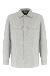 Camicia in lana grigia -  | High Quality Luxury Handbag Shop
