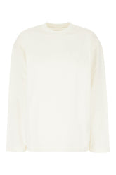 Ivory cotton oversize t-shirt -  | High Quality Luxury Handbag Shop