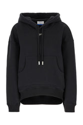 Black cotton oversize sweatshirt -  | High Quality Luxury Handbag Shop