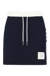Minigonna in cotone blu navy -  | High Quality Luxury Handbag Shop
