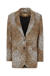 Printed stretch polyester blazer -  | High Quality Luxury Handbag Shop