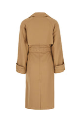 Camel polyester blend trench -  | High Quality Luxury Handbag Shop