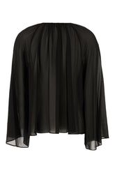 Black polyester blouse -  | High Quality Luxury Handbag Shop