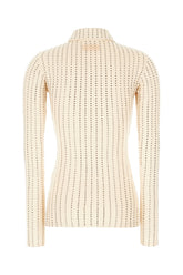 Cream cotton polo shirt -  | High Quality Luxury Handbag Shop