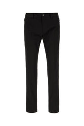 Black stretch cotton pants -  | High Quality Luxury Handbag Shop