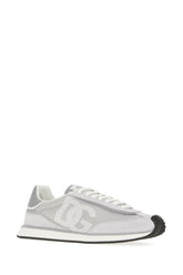 Two-tone suede and mesh DG Aria sneakers -  | High Quality Luxury Handbag Shop